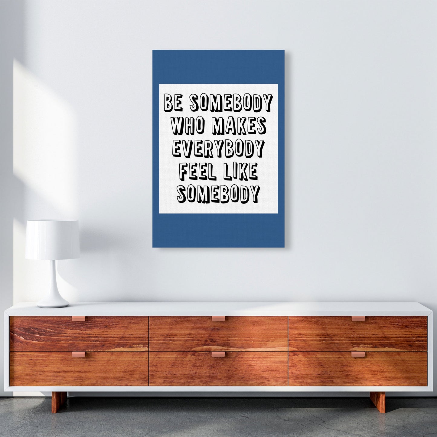 Be Somebody Who Art Print von Pixy Paper