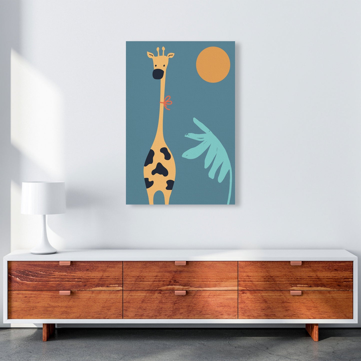 Frendorf | Giraffe Neutrale Kinder Kunstdruck