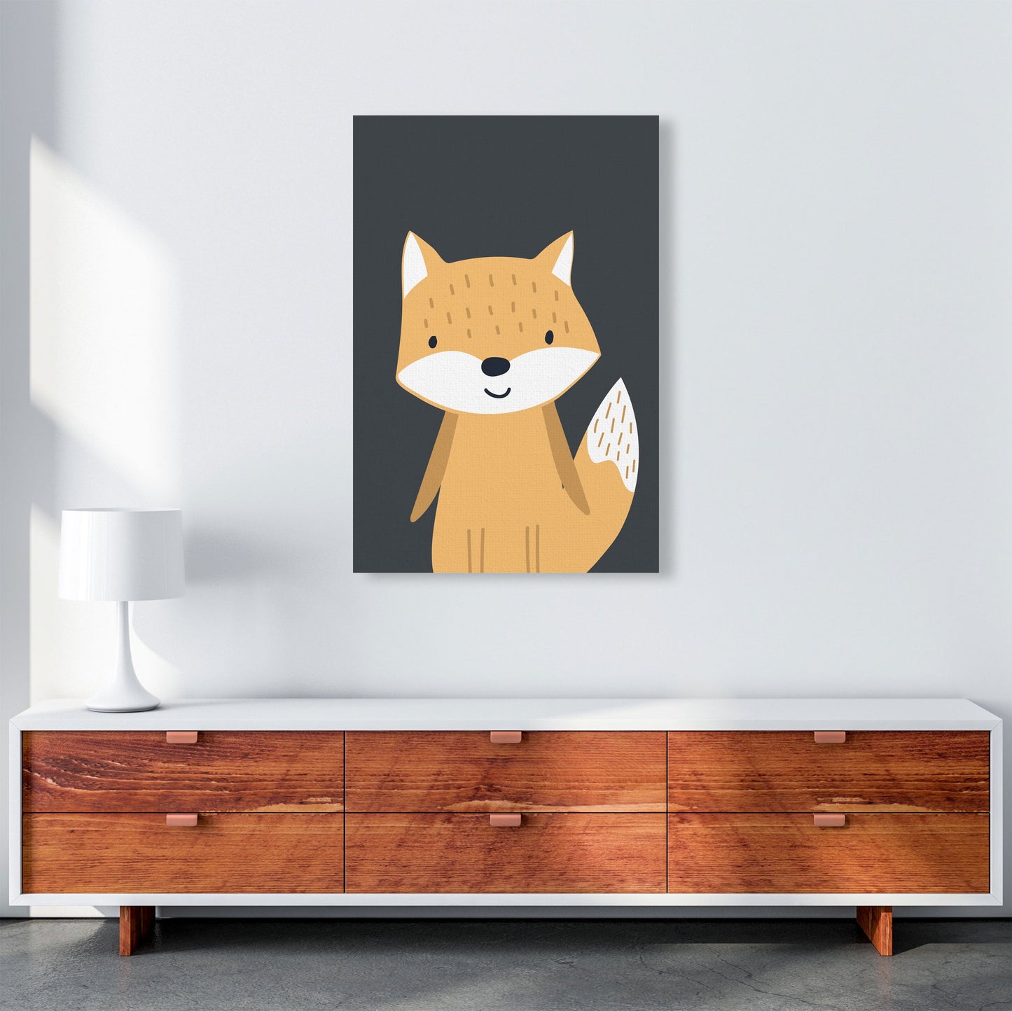 Frendorf | Fox Neutral Kinder Kunstdruck