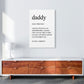 Daddy Definition Kunst Druck
