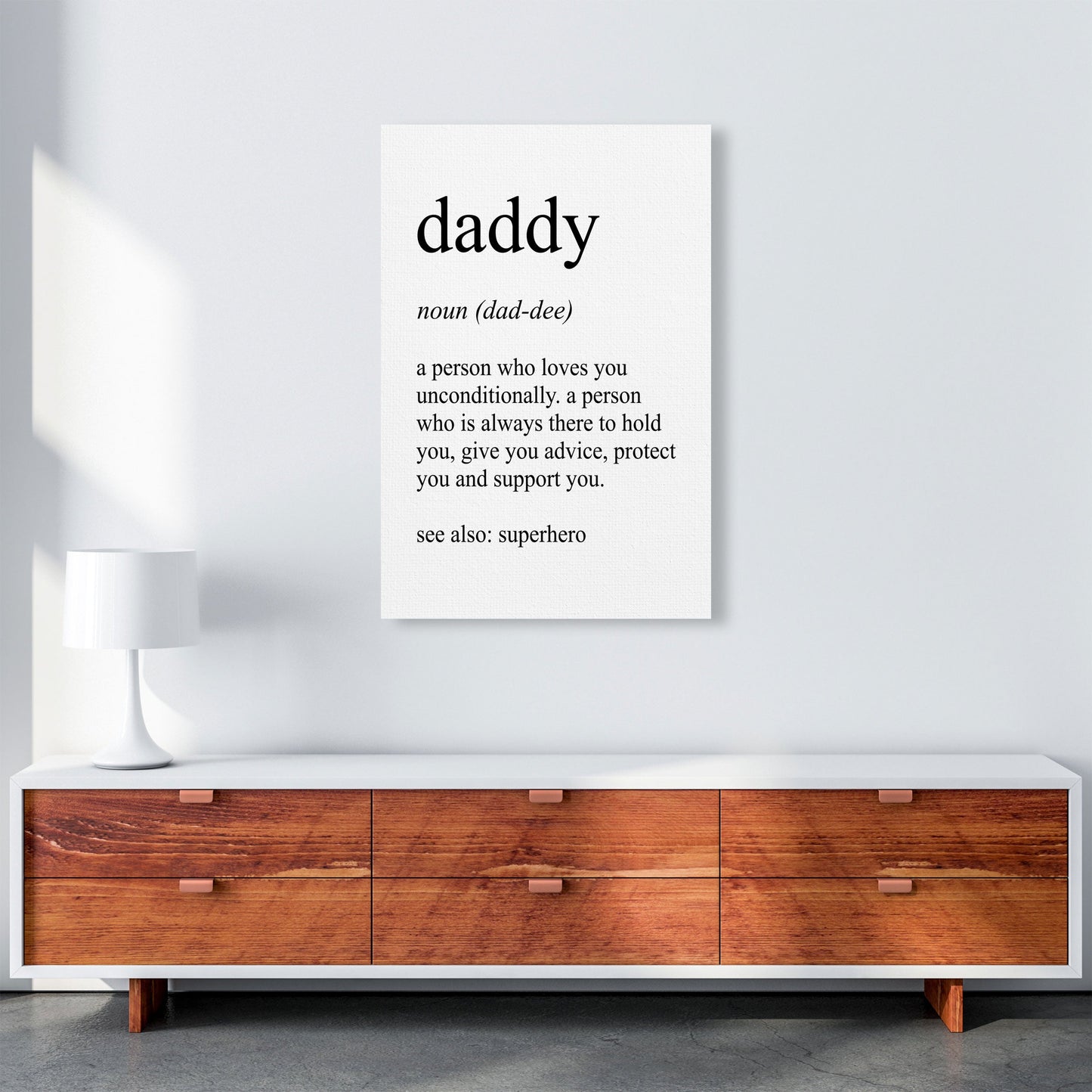 Daddy Definition Kunst Druck