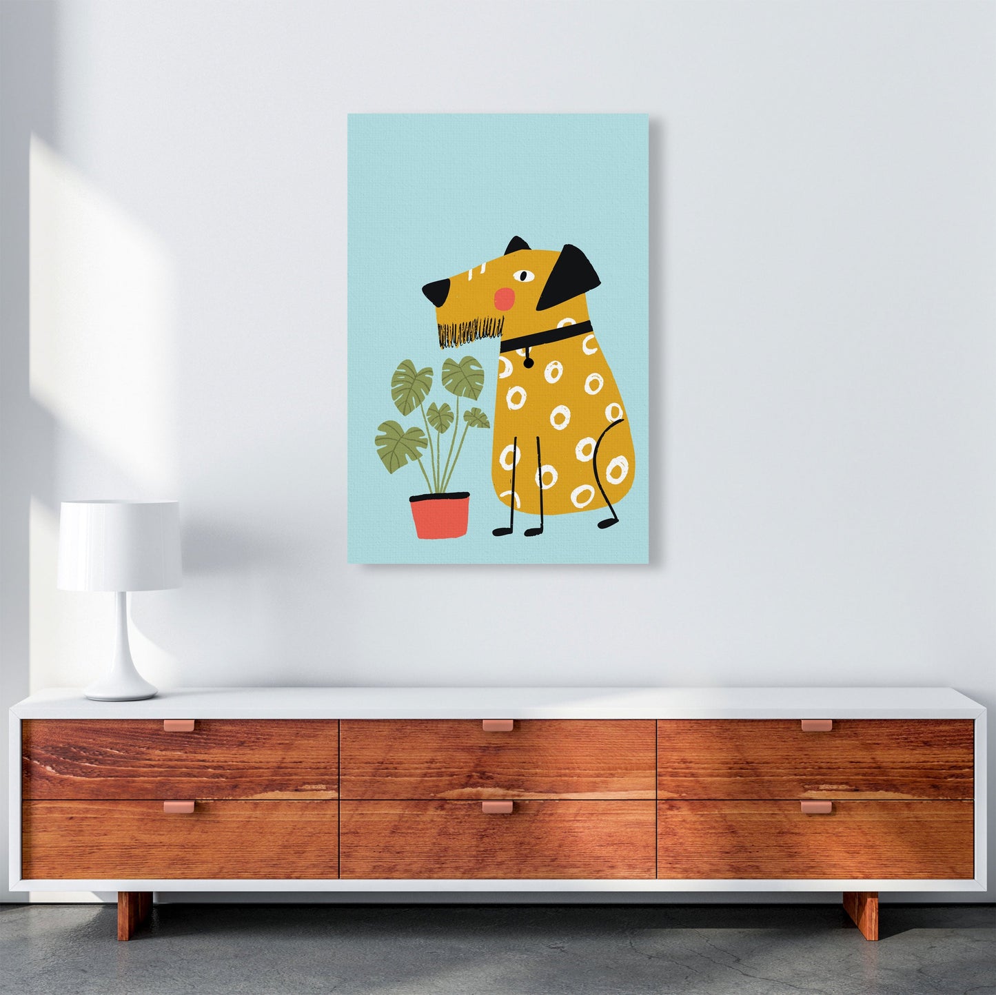 Bearded Dog Kunstdruck von Pixy Paper