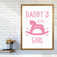 Daddy's Little Girl Rahmen Kunstprint für das Kinderzimmer
