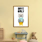 Jungen Nur Tier Pop Art Druck