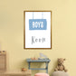 Jungenzimmer Blau Kunstdruck