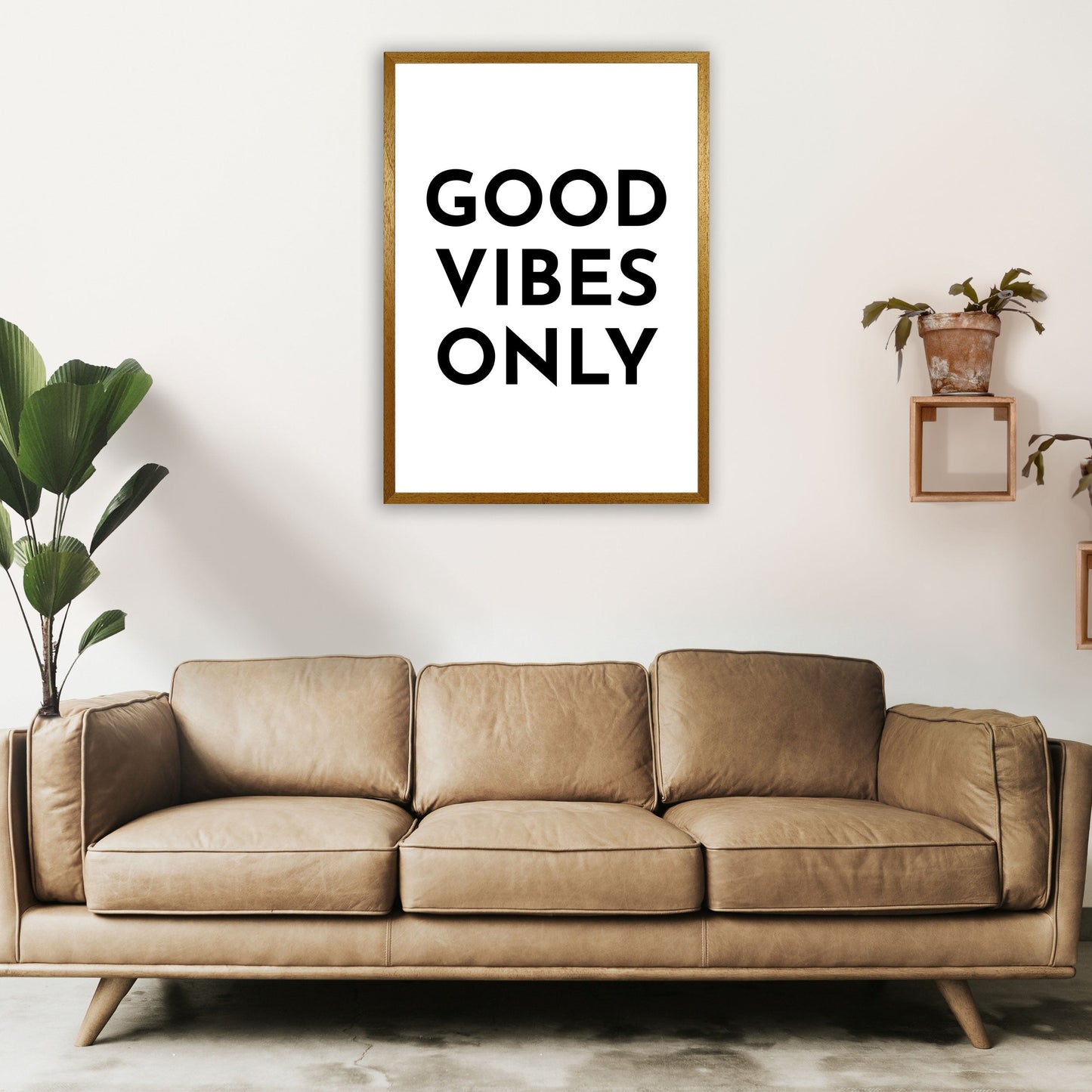 Frendorf | Good Vibes Only Typografie Kunstdruck