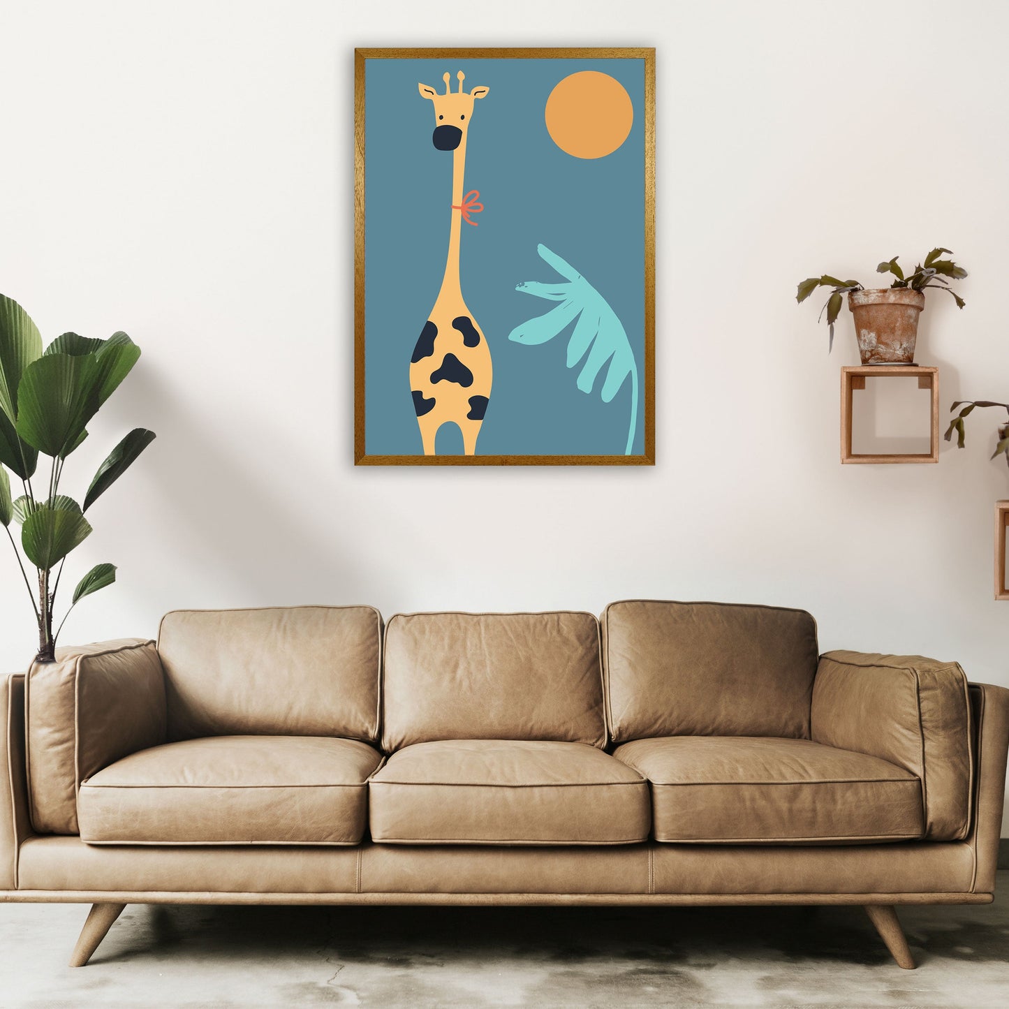 Frendorf | Giraffe Neutrale Kinder Kunstdruck