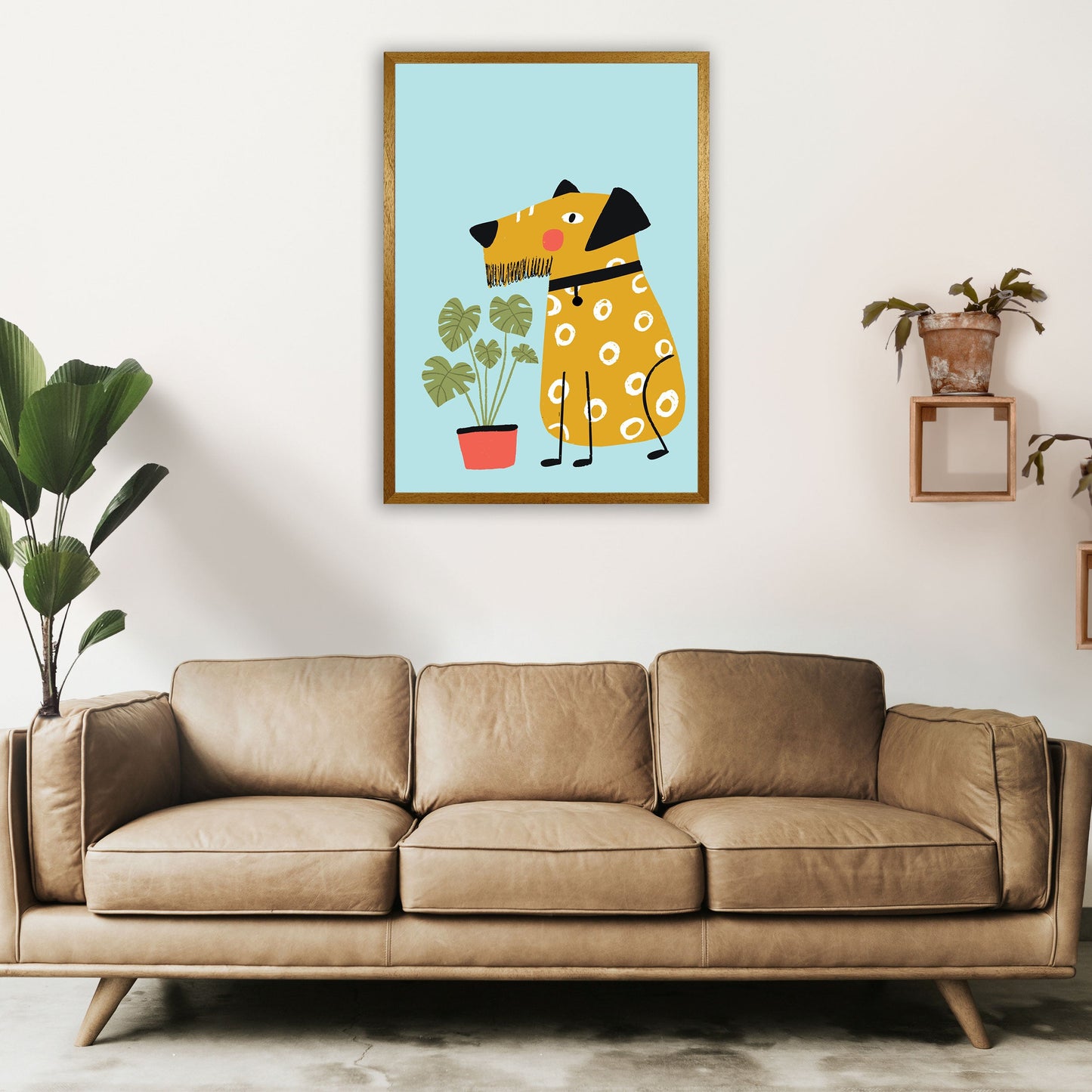 Bearded Dog Kunstdruck von Pixy Paper