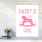 Daddy's Little Girl Rahmen Kunstprint für das Kinderzimmer