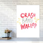 Crash Bang Wallop Aquarell Moderner Druck