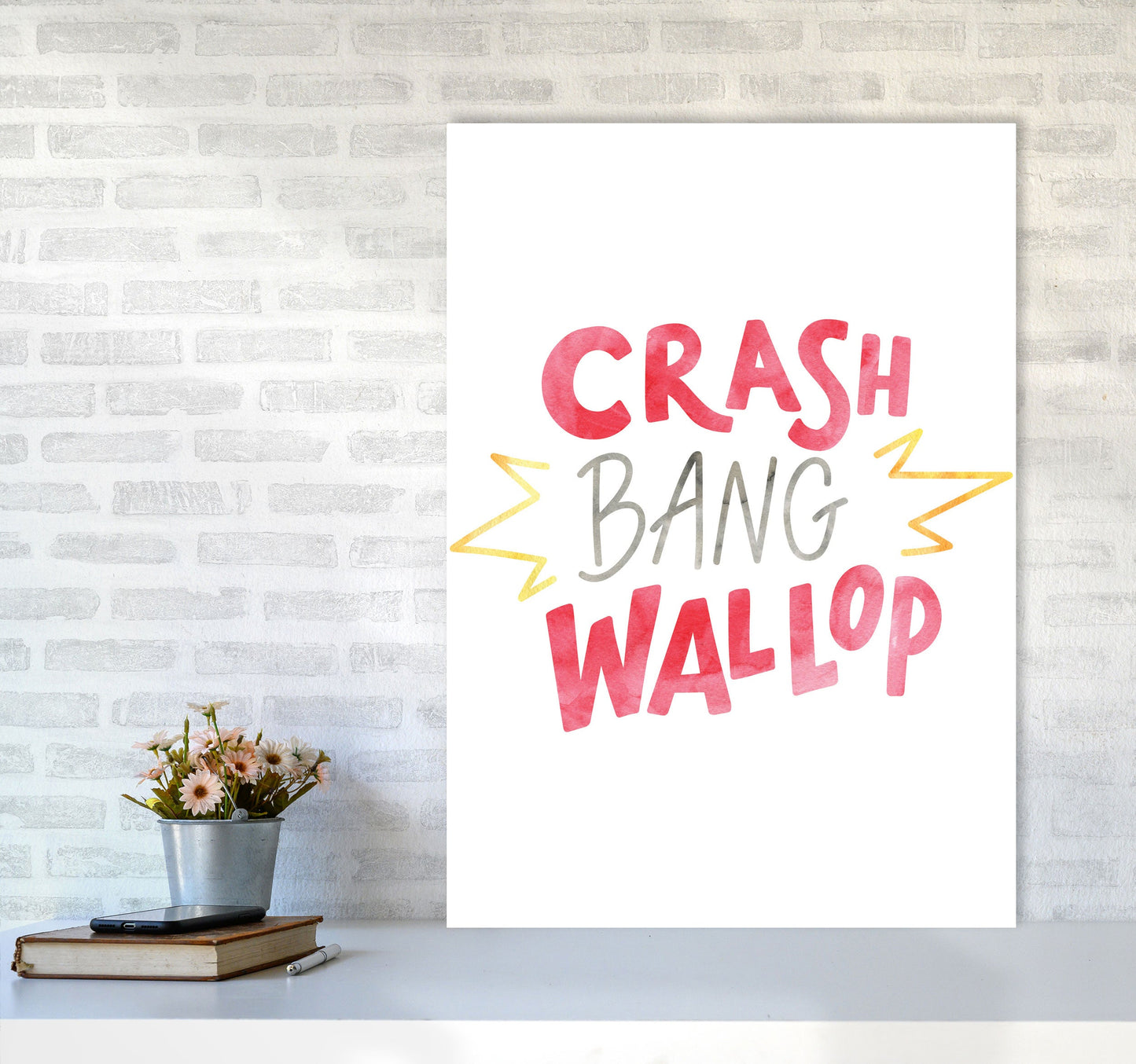 Crash Bang Wallop Aquarell Moderner Druck