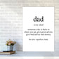 Dad Gerahmte Typografie Wandkunst Druck