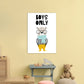 Jungen Nur Tier Pop Art Druck