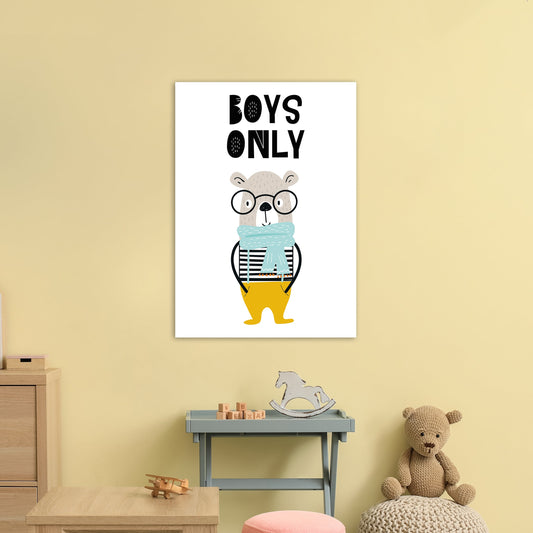 Jungen Nur Tier Pop Art Druck