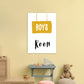 Jungenzimmer Senf Kunstdruck
