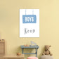 Jungenzimmer Blau Kunstdruck