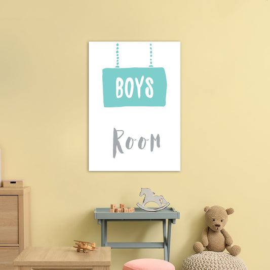 Jungenzimmer Mint Kunstdruck