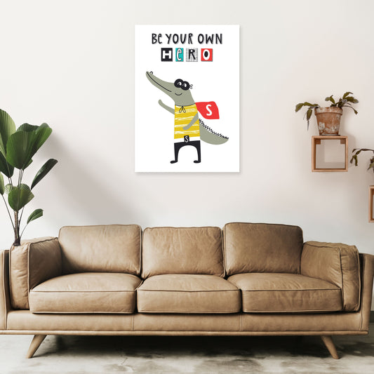 Sei dein eigener Held Gator Kunstdruck von Pixy Paper