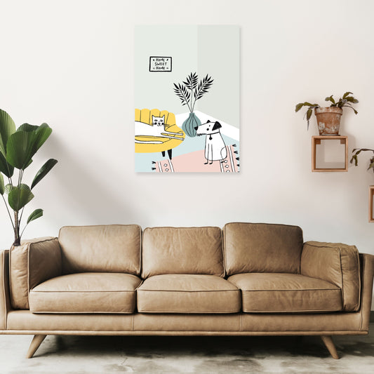 Frendorf | Hund und Katze Chat Kunstdruck