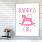 Daddy's Little Girl Rahmen Kunstprint für das Kinderzimmer