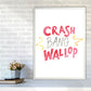Crash Bang Wallop Aquarell Moderner Druck