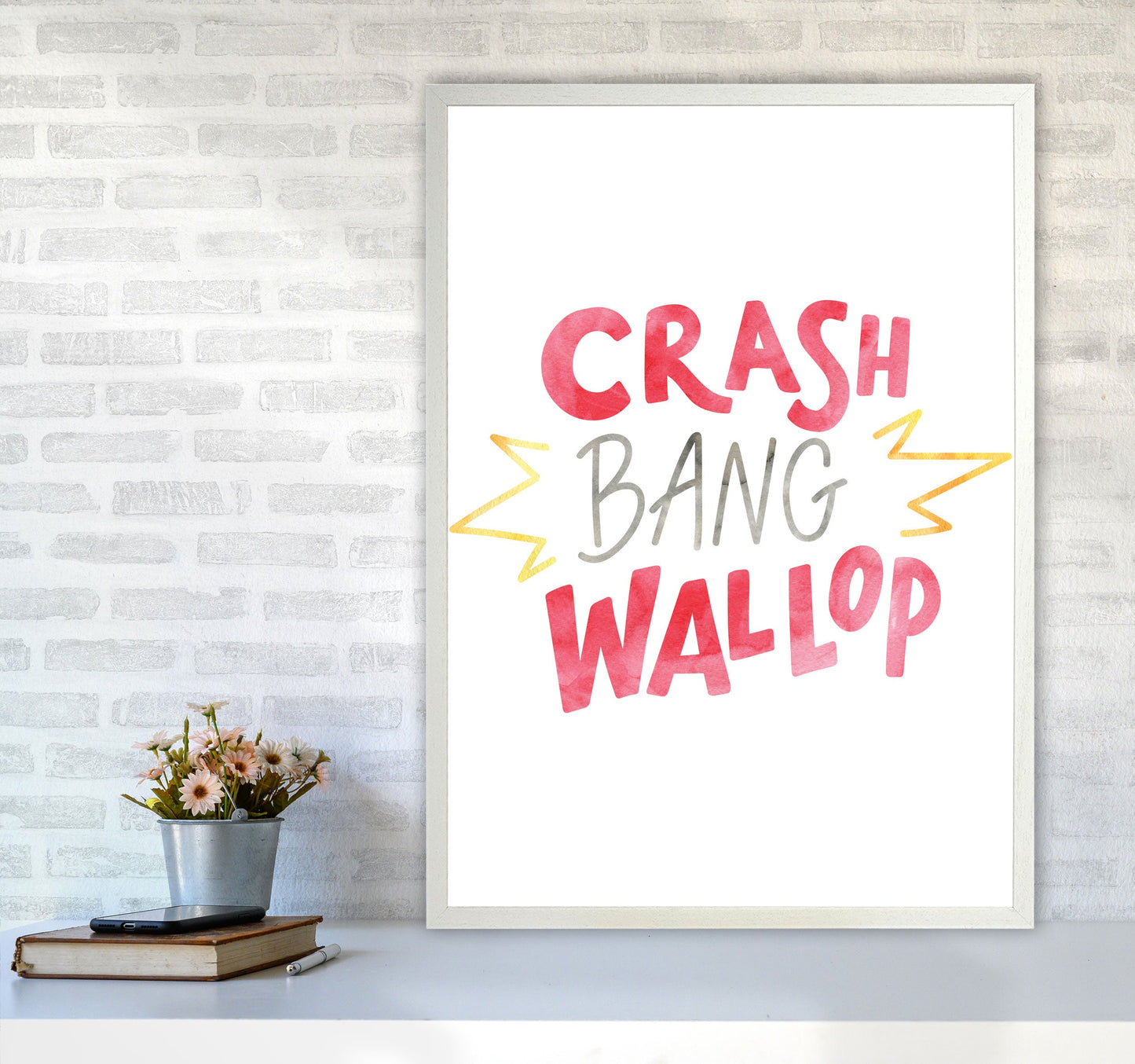 Crash Bang Wallop Aquarell Moderner Druck