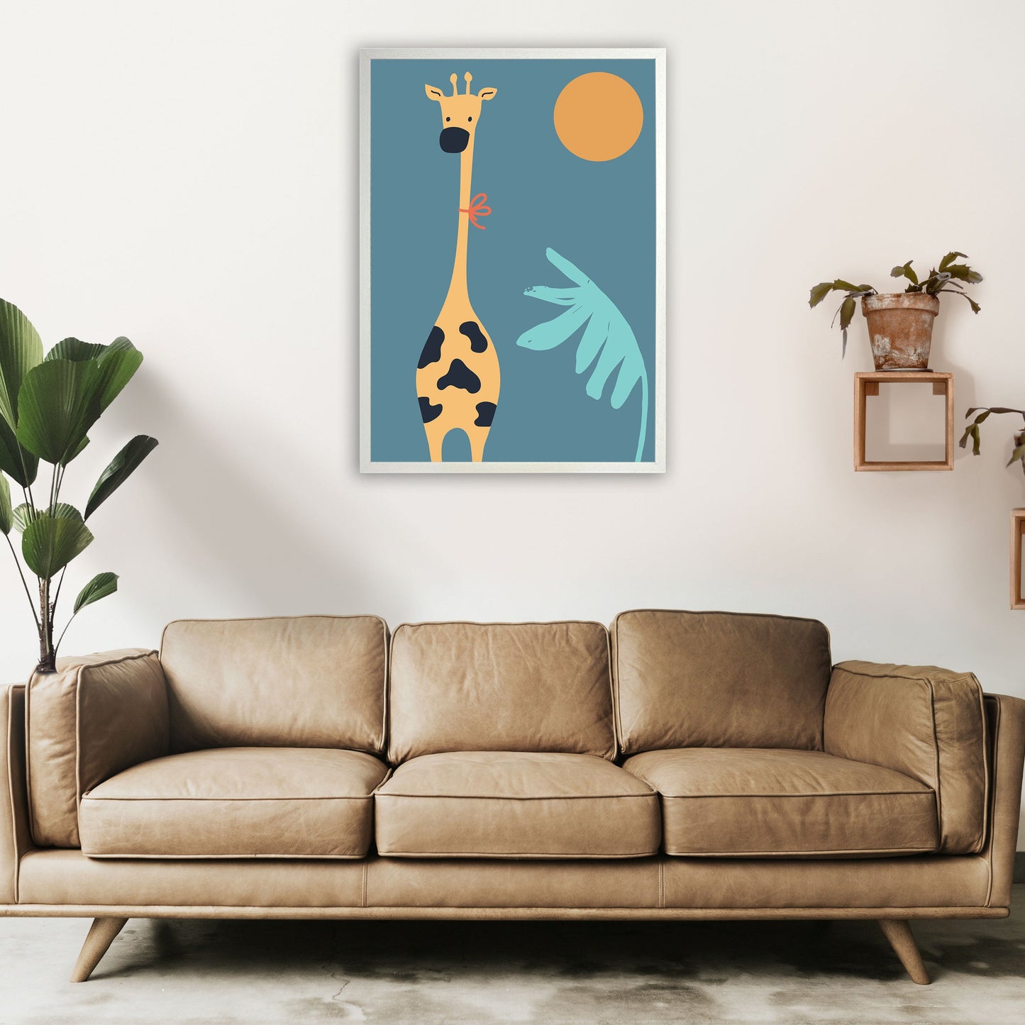 Frendorf | Giraffe Neutrale Kinder Kunstdruck