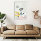 Frendorf | Hund und Katze Chat Kunstdruck