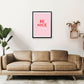 Be Nice Pink Kunstdruck von Pixy Paper