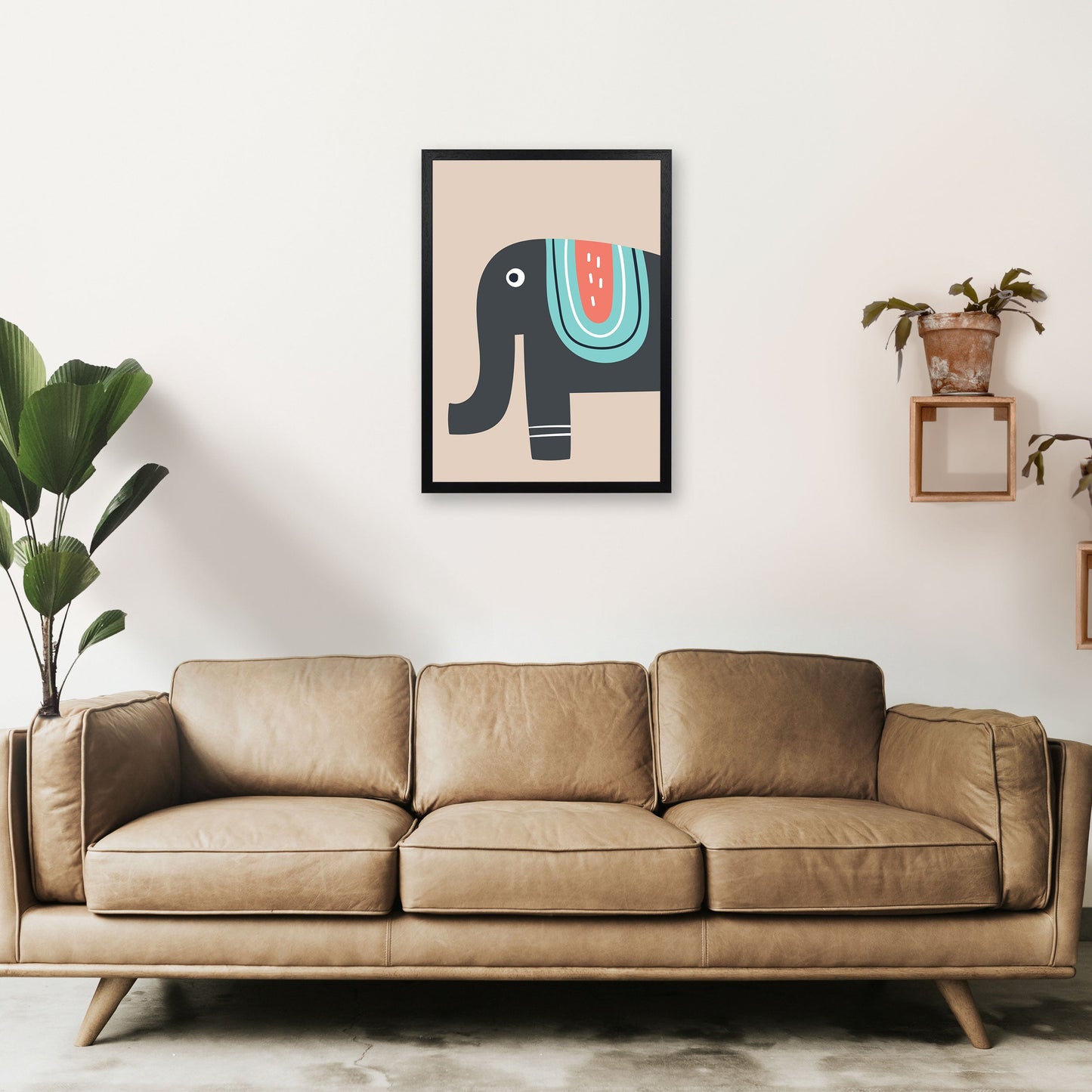 Frendorf | Elefant Neutral Kinder Kunstdruck