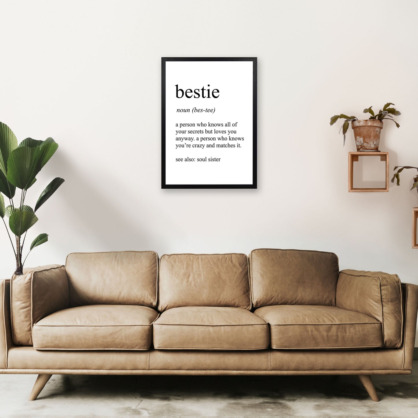 Bestie Definition Kunstdruck von Pixy Paper