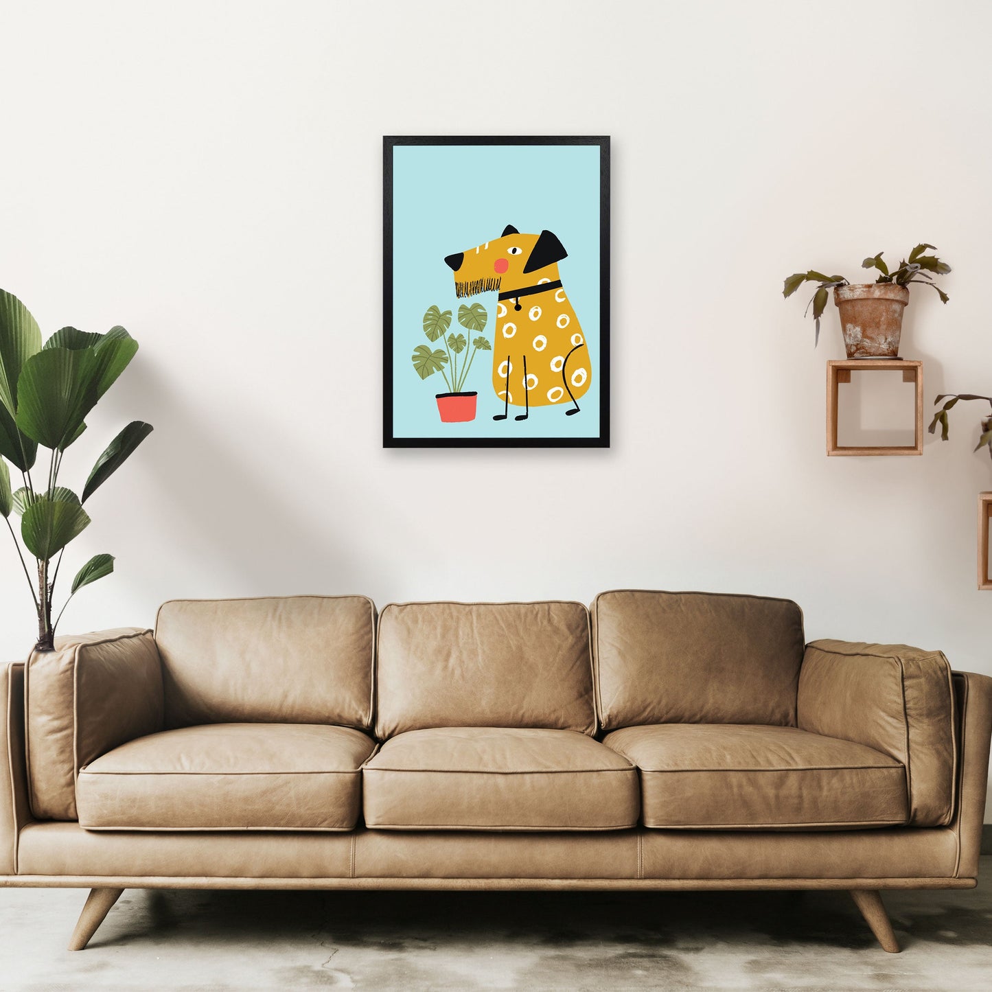 Bearded Dog Kunstdruck von Pixy Paper