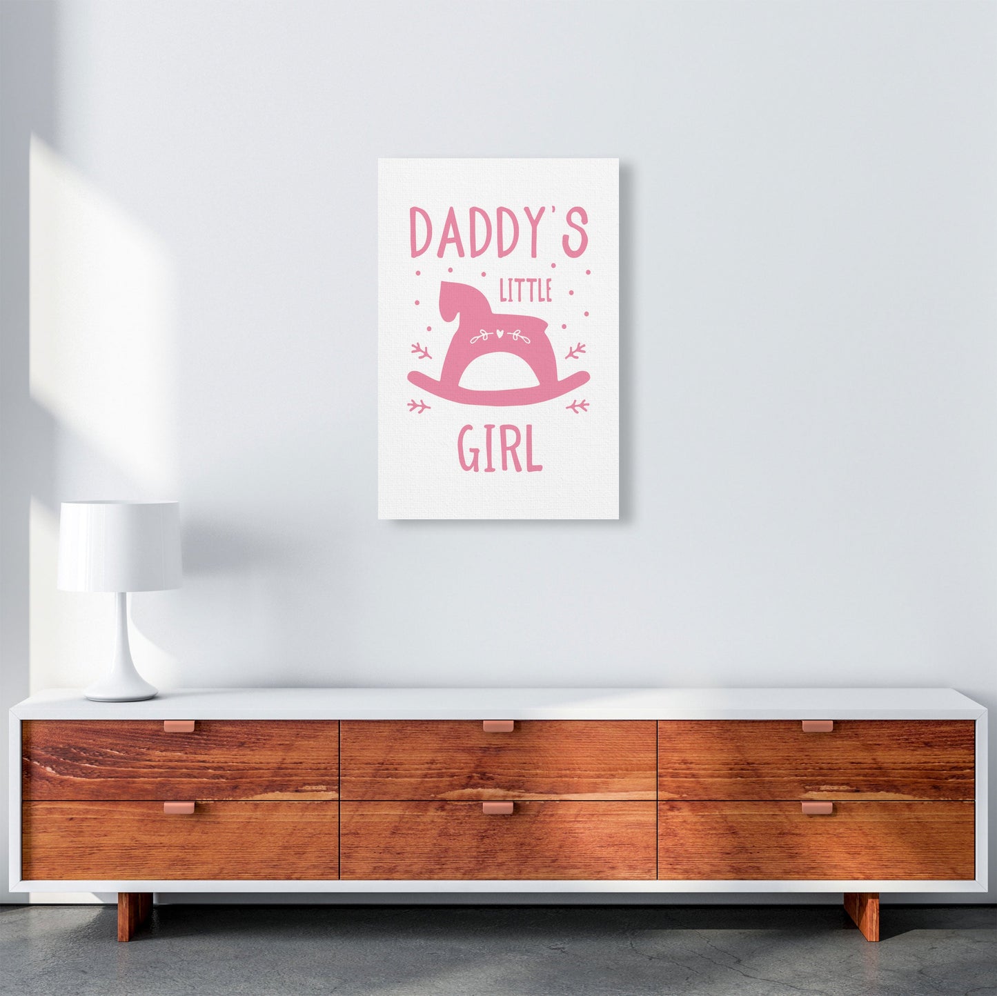 Daddy's Little Girl Rahmen Kunstprint für das Kinderzimmer