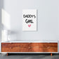 Daddy's Girl Pink Framed Nursey Wall Art Print