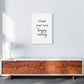 Erstellen Sie Ihre eigene Happy Ending gerahmte Typografie Wandkunst Druck