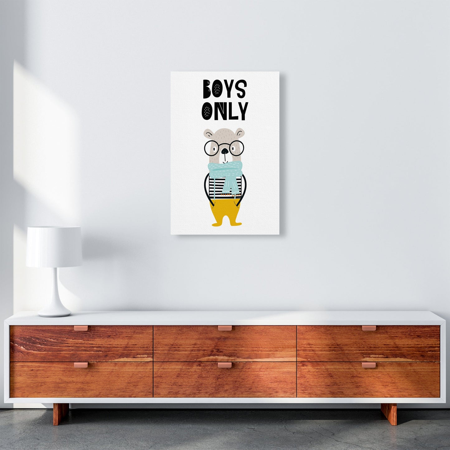 Jungen Nur Tier Pop Art Druck