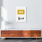 Jungenzimmer Senf Kunstdruck