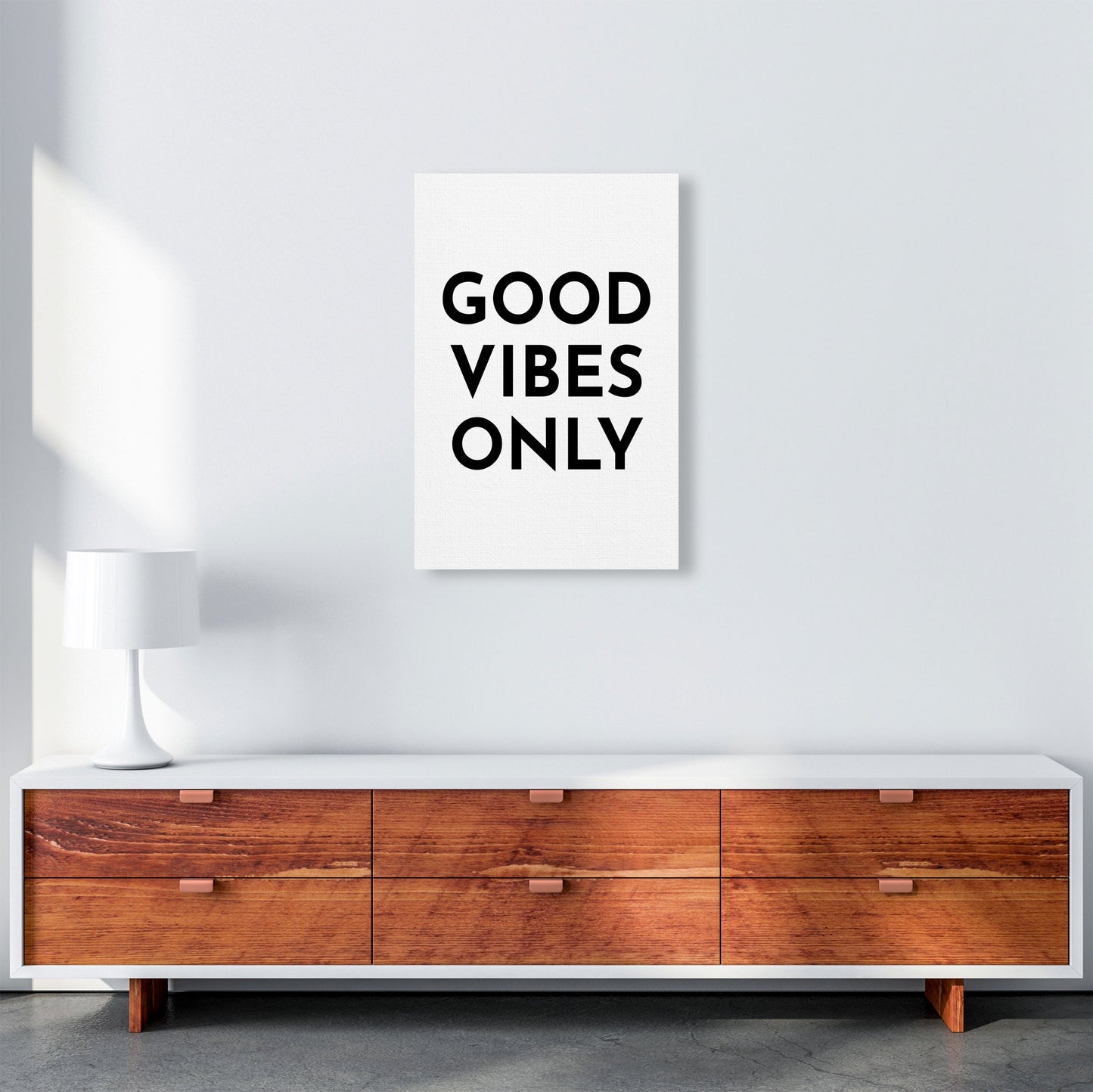 Frendorf | Good Vibes Only Typografie Kunstdruck