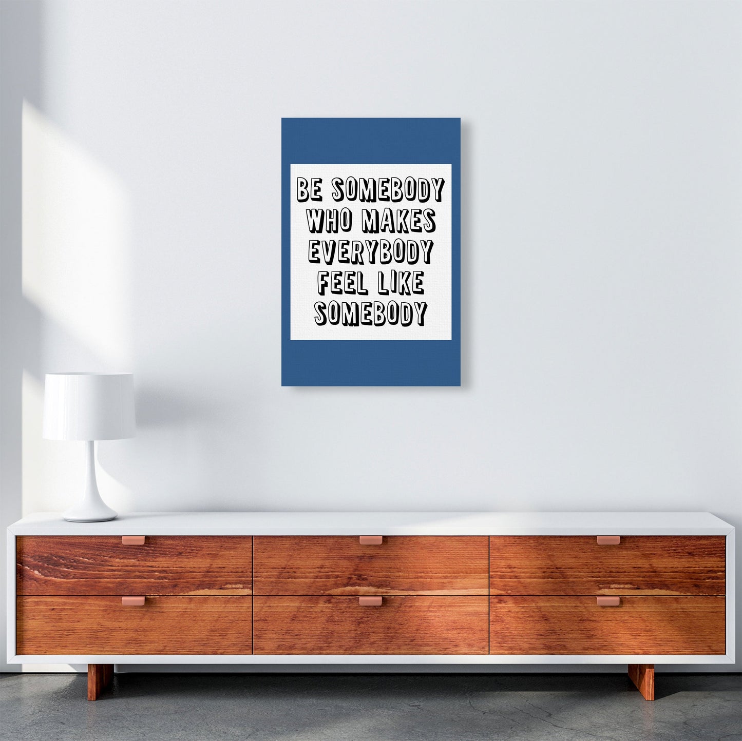 Be Somebody Who Art Print von Pixy Paper