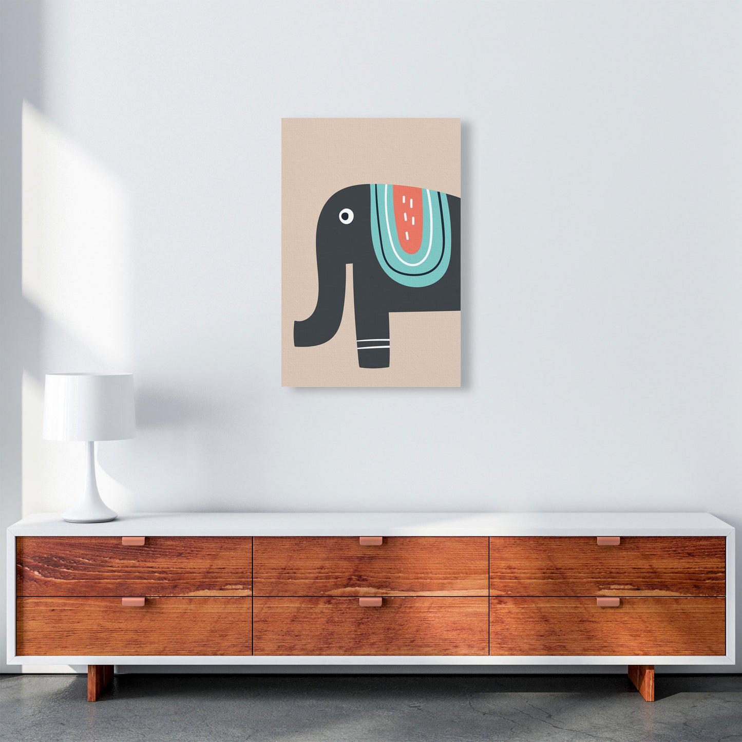 Frendorf | Elefant Neutral Kinder Kunstdruck