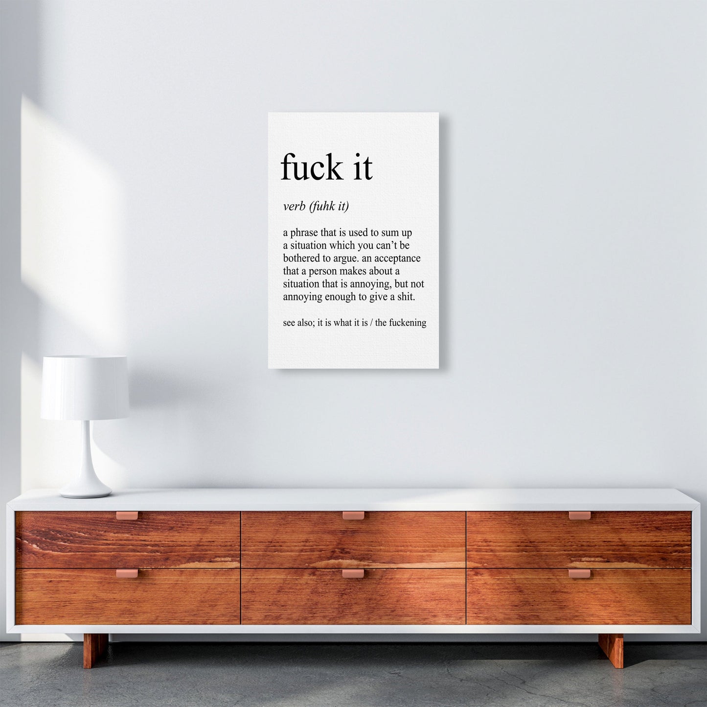 Frendorf | Fuck It Definition Art Print