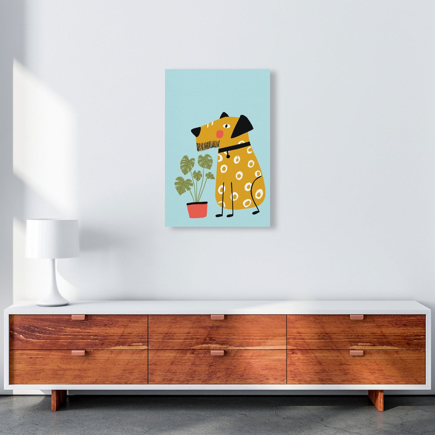 Bearded Dog Kunstdruck von Pixy Paper