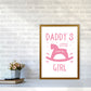 Daddy's Little Girl Rahmen Kunstprint für das Kinderzimmer