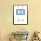 Jungenzimmer Blau Kunstdruck