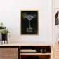 Cosmopolitan Cocktail Schwarz Kunstdruck