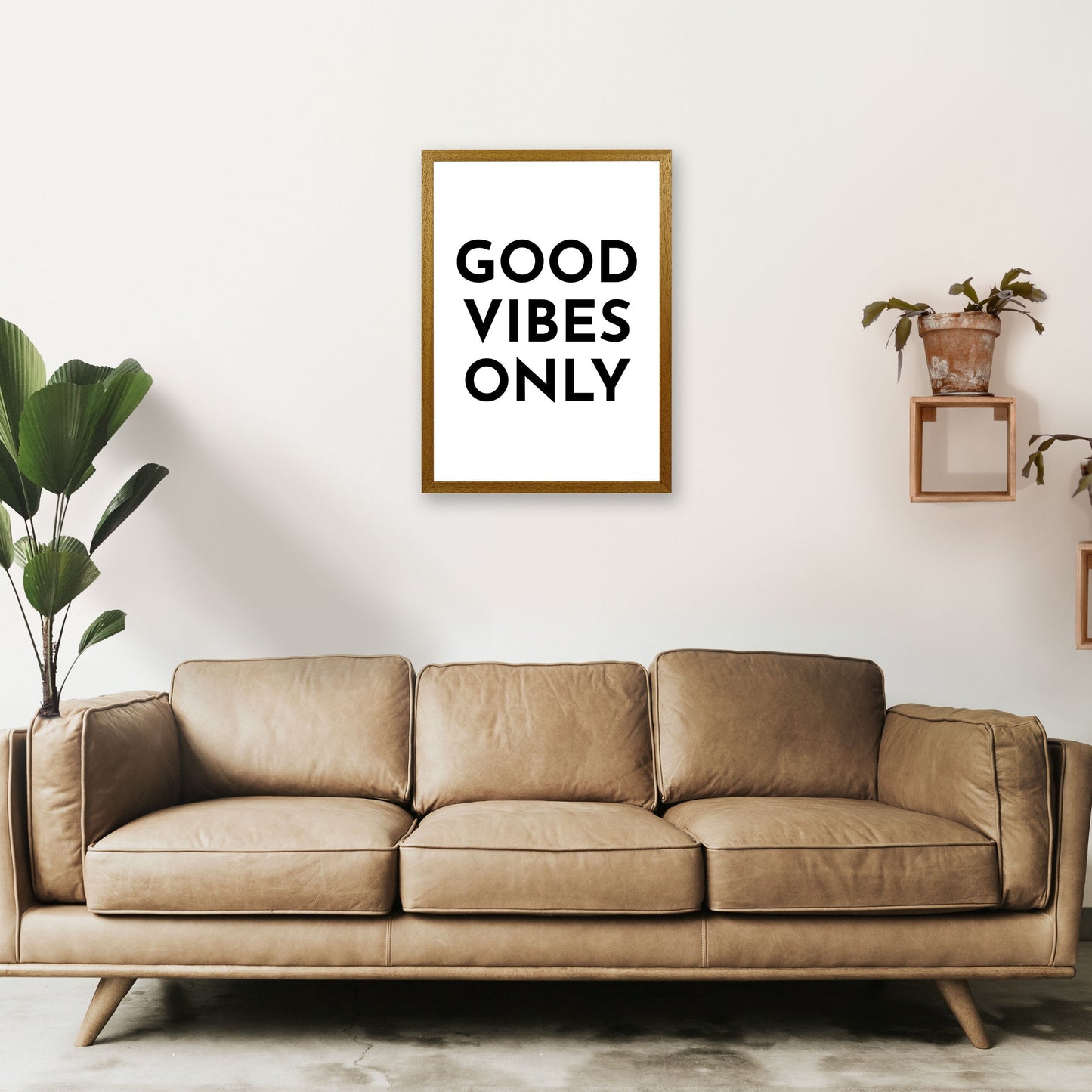 Frendorf | Good Vibes Only Typografie Kunstdruck