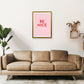 Be Nice Pink Kunstdruck von Pixy Paper