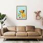 Bearded Dog Kunstdruck von Pixy Paper