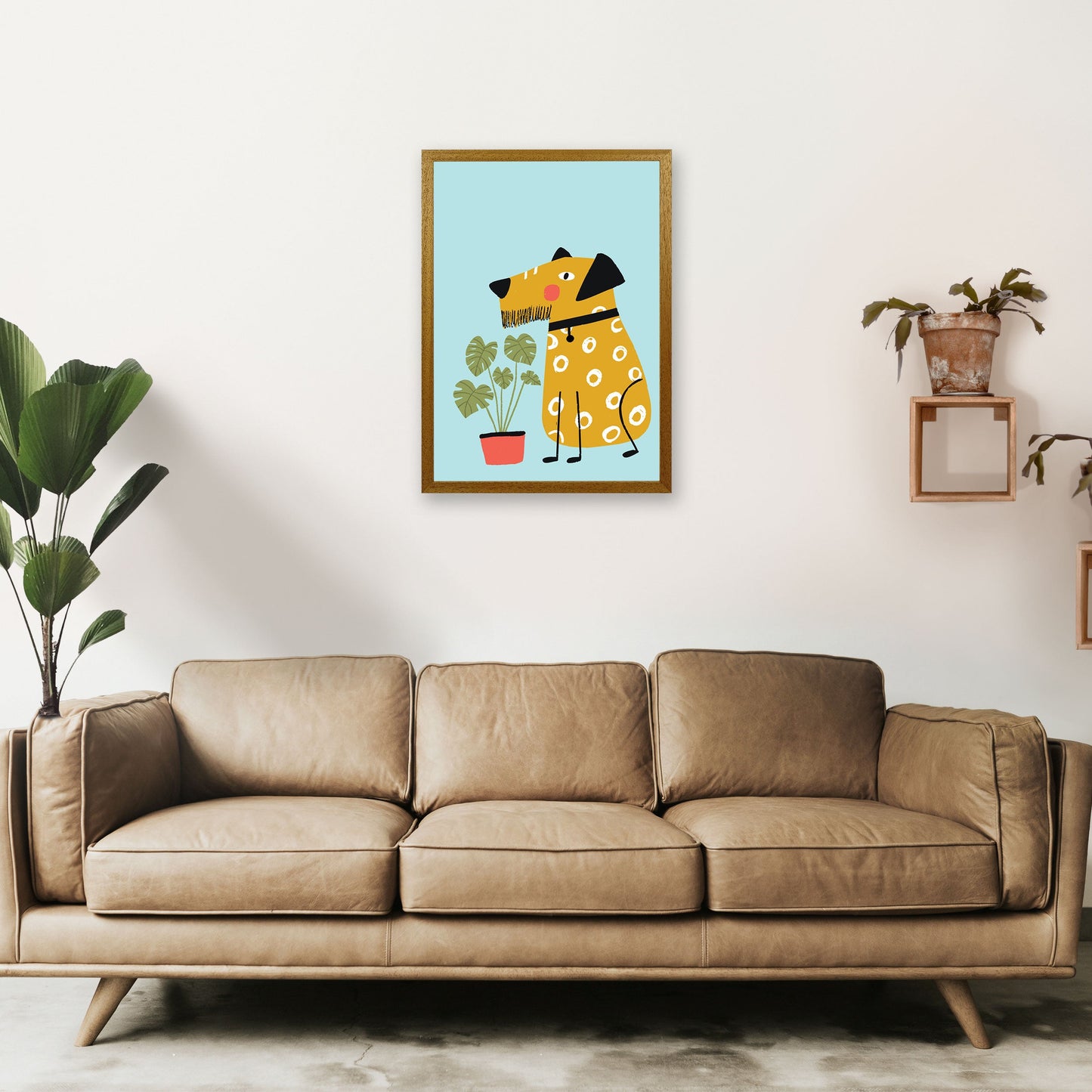Bearded Dog Kunstdruck von Pixy Paper