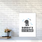 Daddy's Little Dude Gerahmter Kinderzimmer Wandkunstdruck